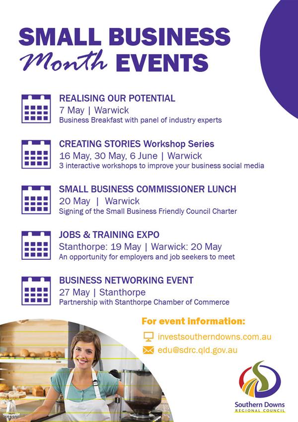 Small Busines Month Events Flyer