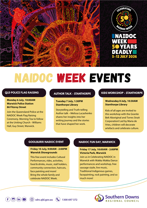2026 NAIDOC Week Events Calendar