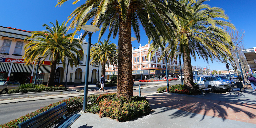 Photograph of crossing on Palmerin Street in Warwick