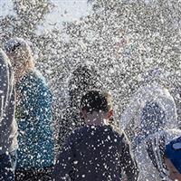 Snowflakes in Stanthorpe Festival - boy enjoying snow