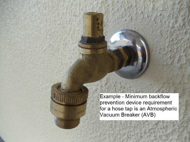 AVB minimum backflow prevention