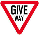 Give way sign