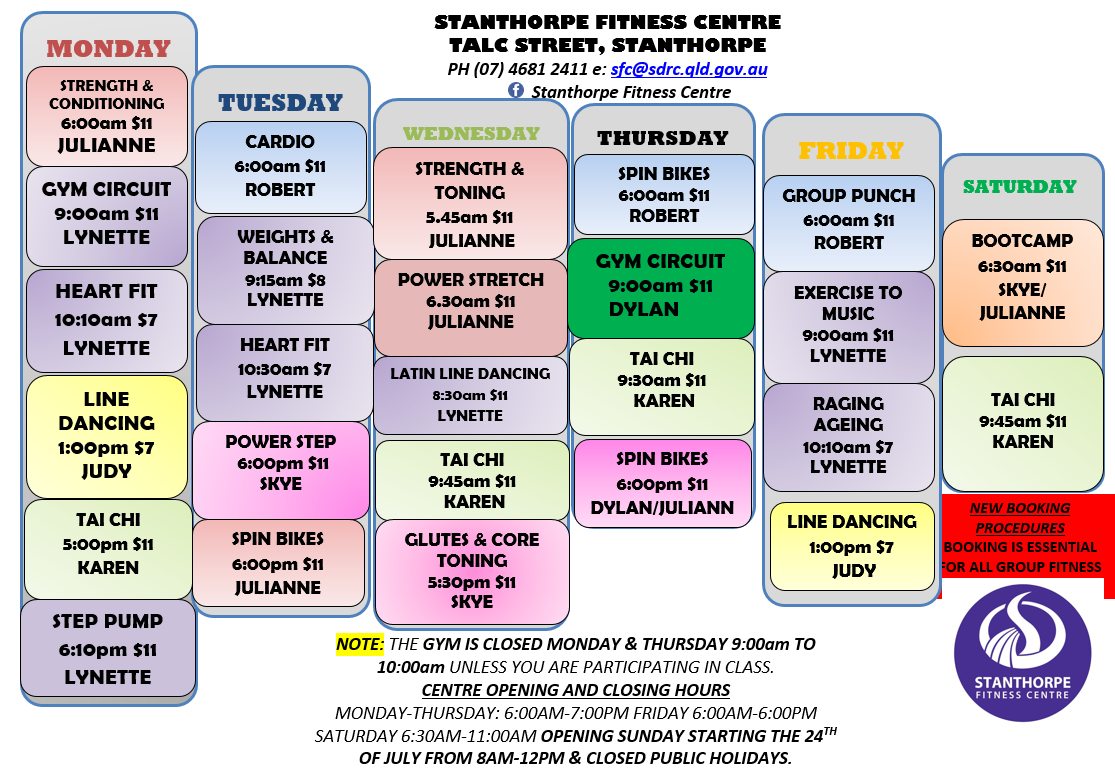 SFC July Calendar